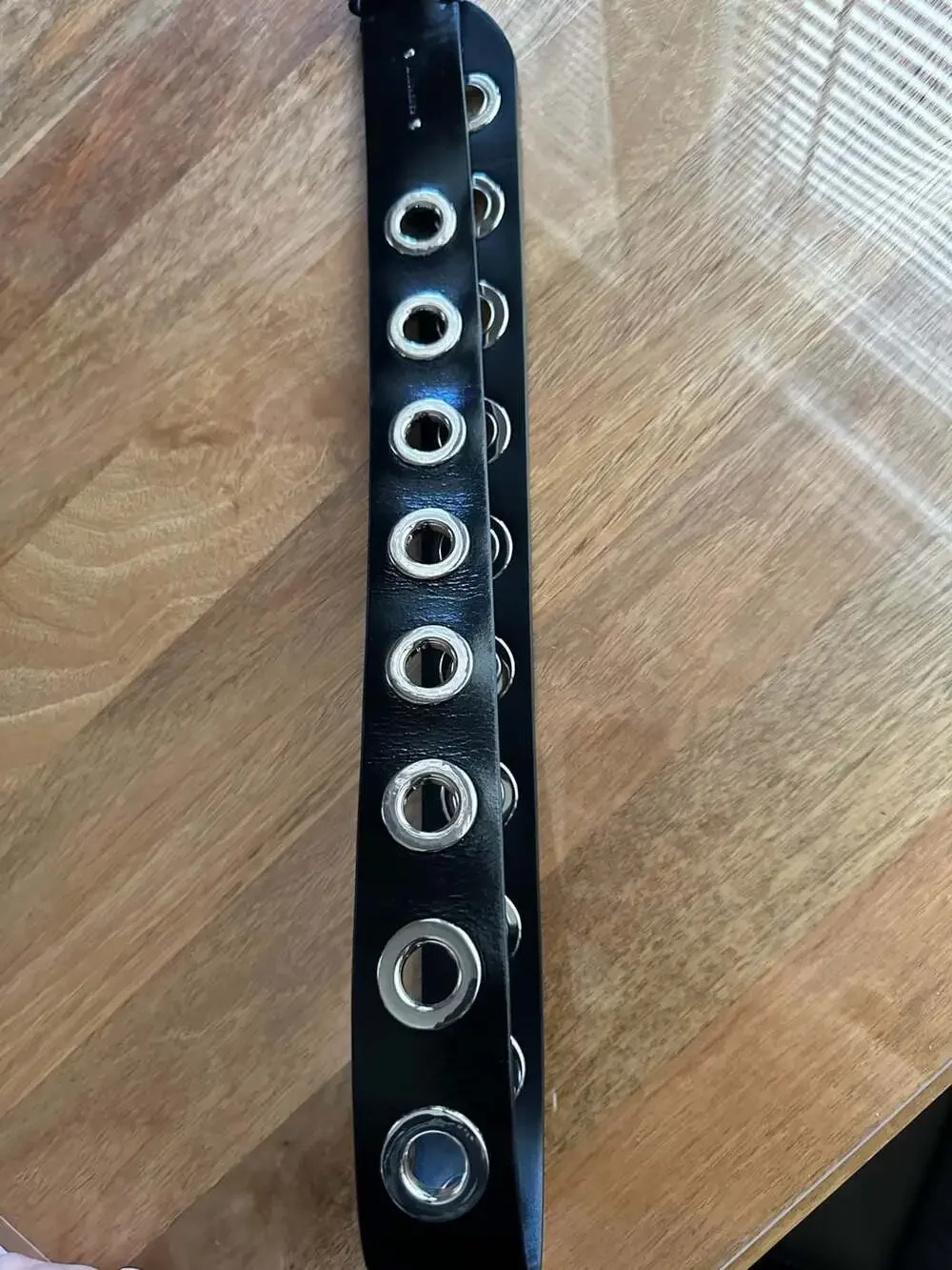 AllSaints 42mm Eyelet Grommet Leather Belt
